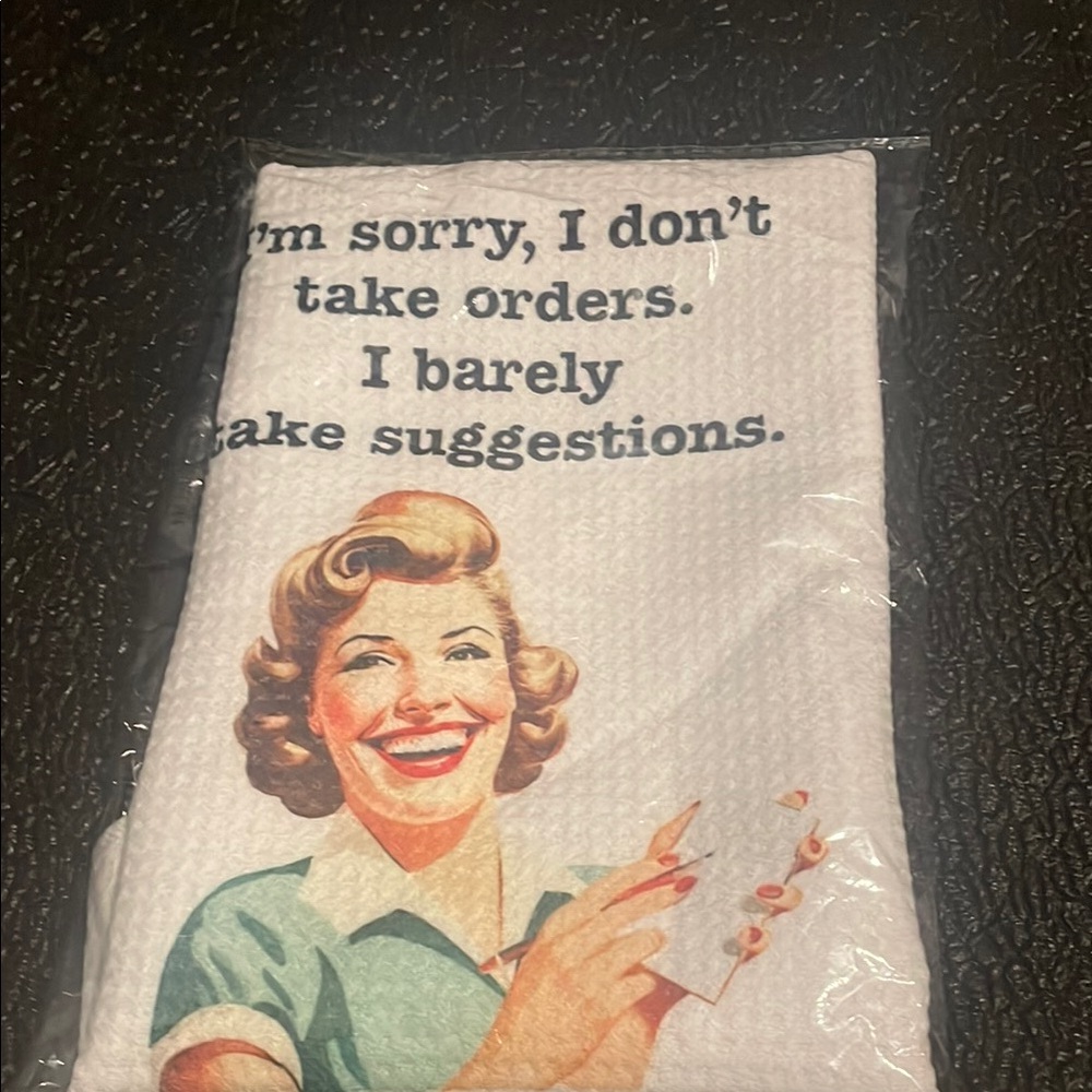 Retro Style Kitchen Towel -Sassy